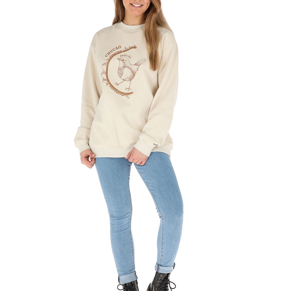 BUFFALO CHILE - Poleron Chucao Beige Mujer