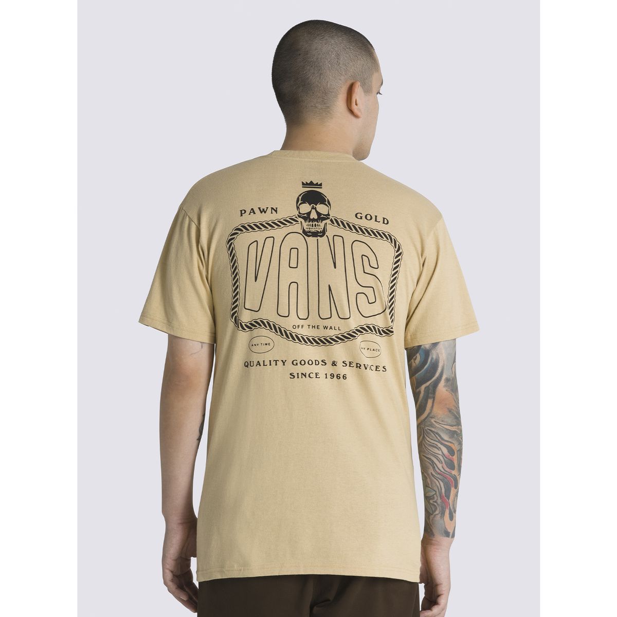 VANS - Polera Manga Corta Pawn Shop S T Amarillo Hombre VANS