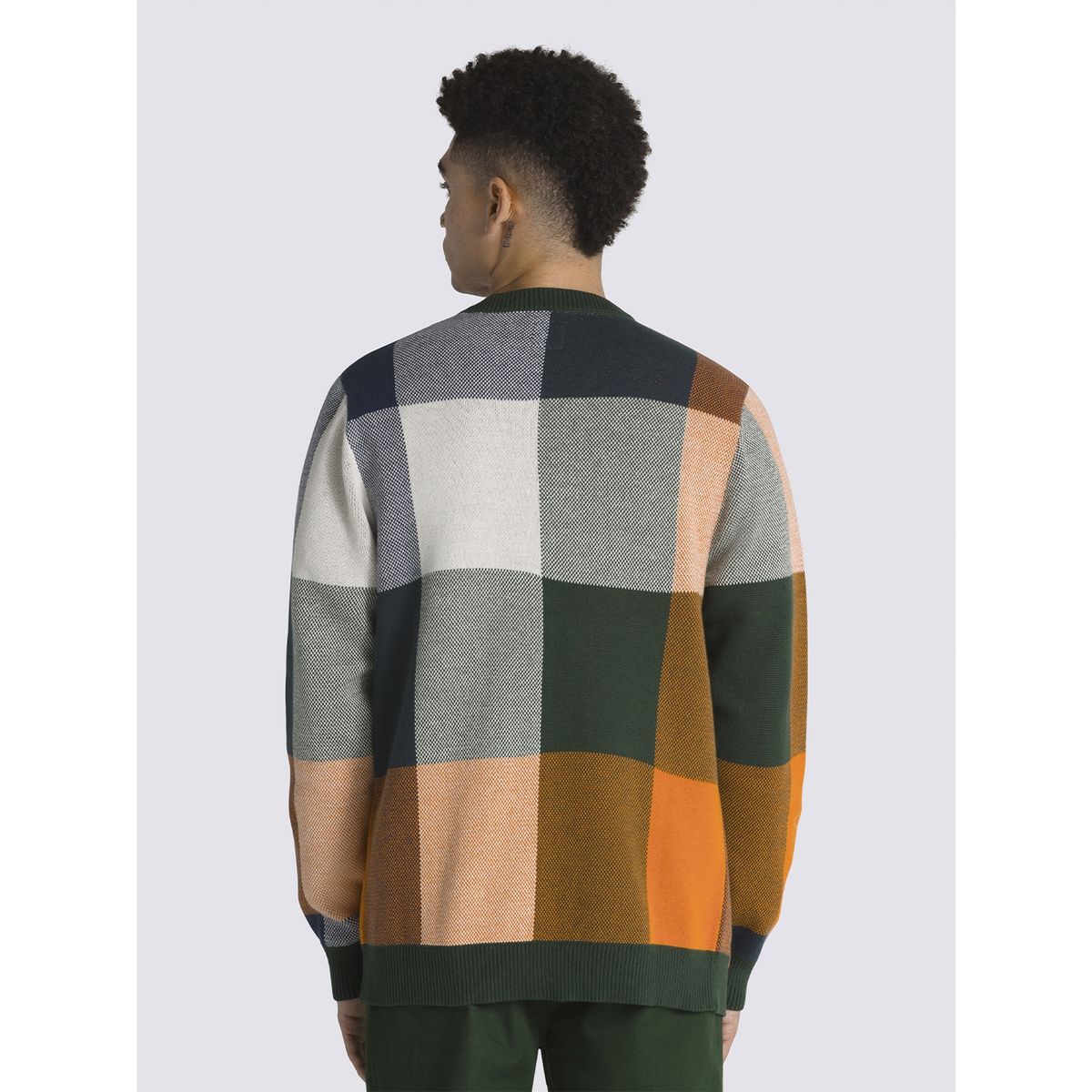 VANS - Sweater Walden Plaid Cardiga Verde Hombre VANS