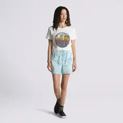 VANS - Short Marble Print Short Celeste Mujer
