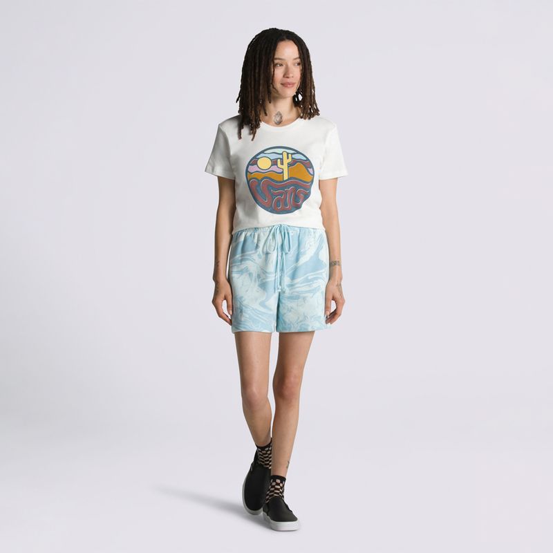 VANS - Short Marble Print Short Celeste Mujer VANS