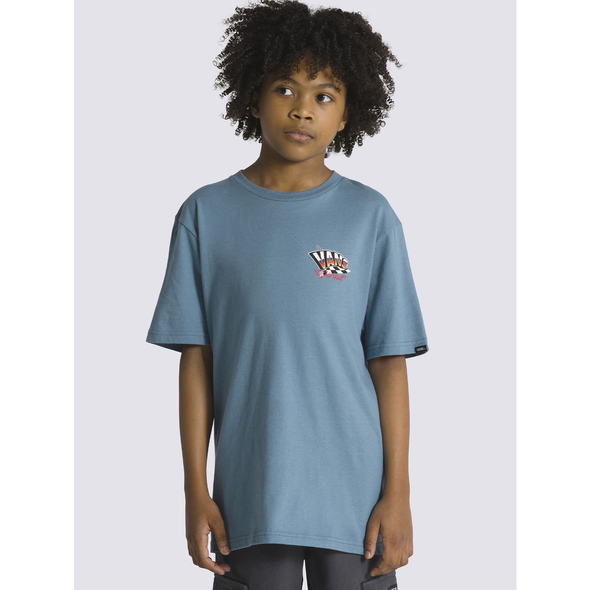 VANS - Polera Manga Corta Hole Shot Ss Azul Niño VANS