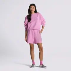 VANS - Short Wm Comfycush Fleece Rosado Mujer