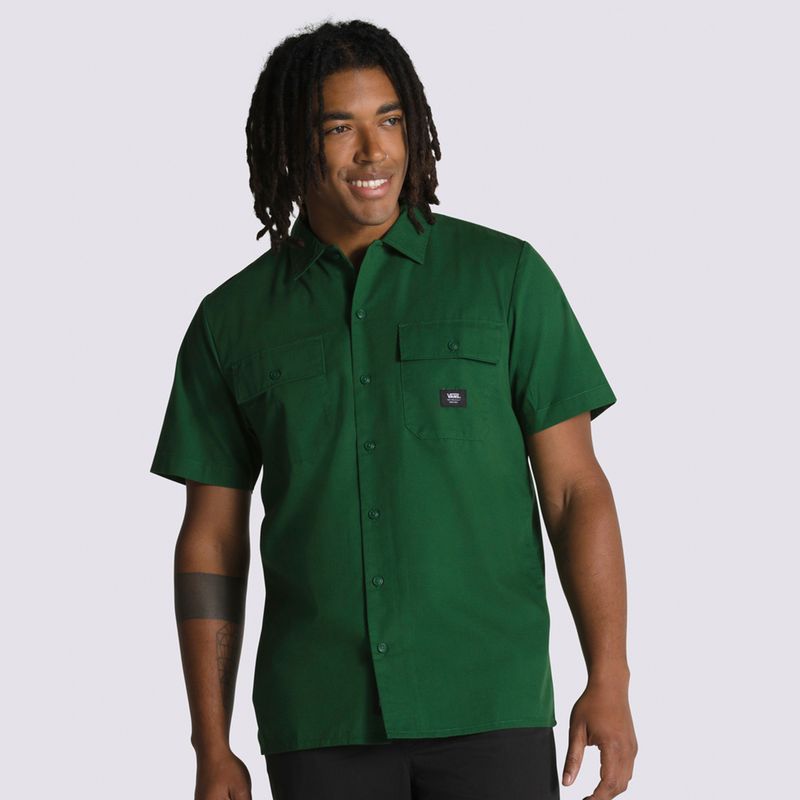 VANS - Polera Manga Corta Smith Ss Shirt Verde Hombre VANS