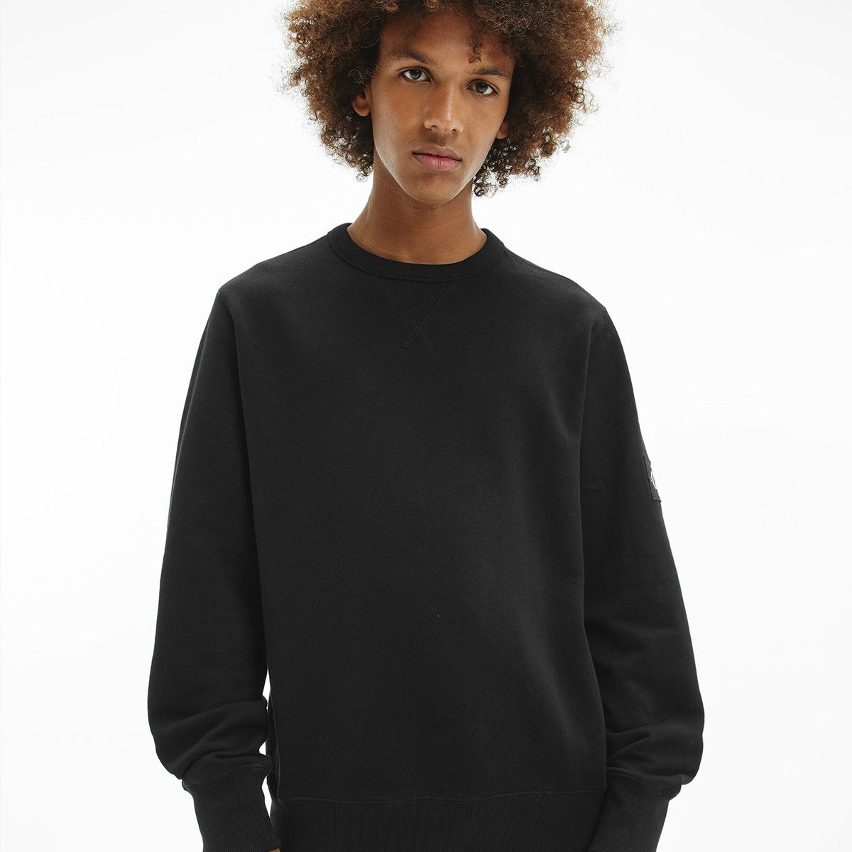 CALVIN KLEIN - Polerón Monogram Negro Calvin Klein