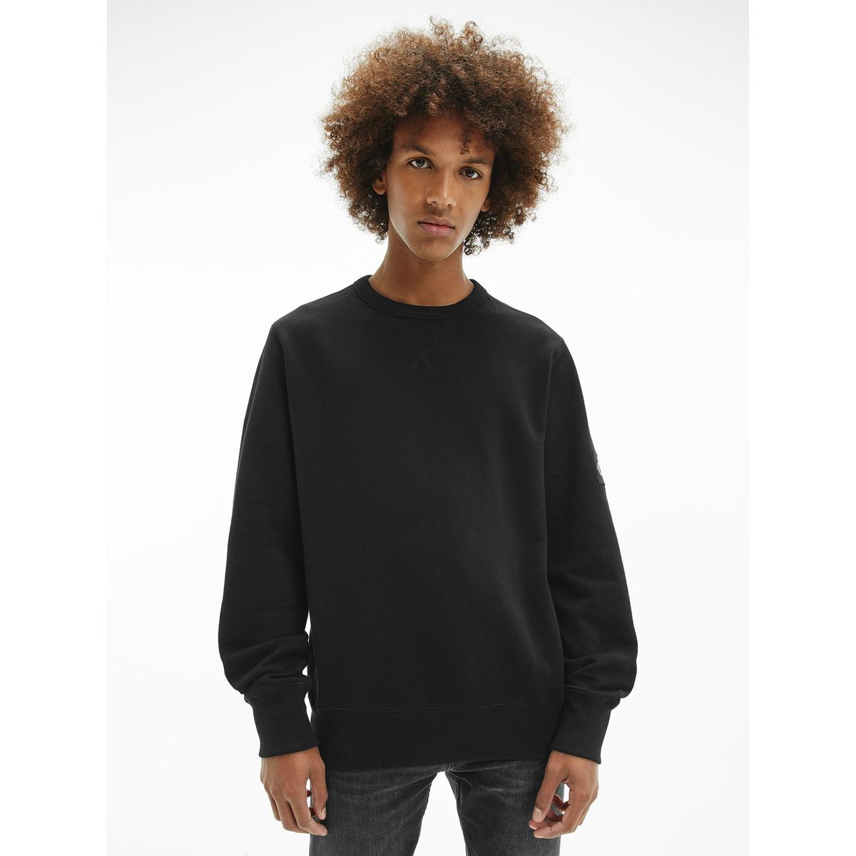 CALVIN KLEIN - Polerón Monogram Negro Calvin Klein