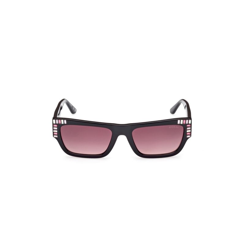 GUESS - Lentes de Sol Negro Brillante Guess