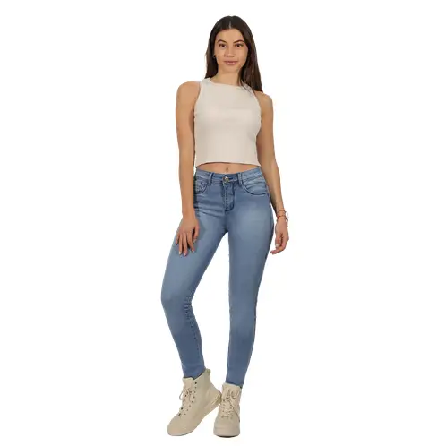 DIVINO JEANS - Jeans Sena II Celeste