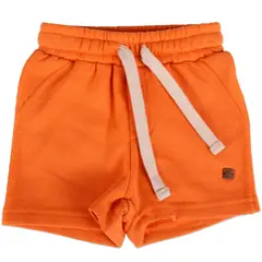 PILLIN - Bermuda Franela Bebe Niño Naranja
