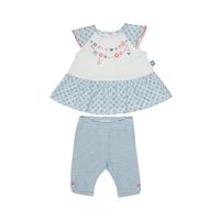 Conjunto Bebe Niña Crudo