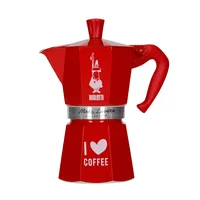 Cafetera Italiana Roja Love 6 Tazas 270 ml