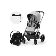 CYBEX - Coche Travel System Balios S Lux 3.0 SLV L.Grey + Aton S2 + Base CYBEX.
