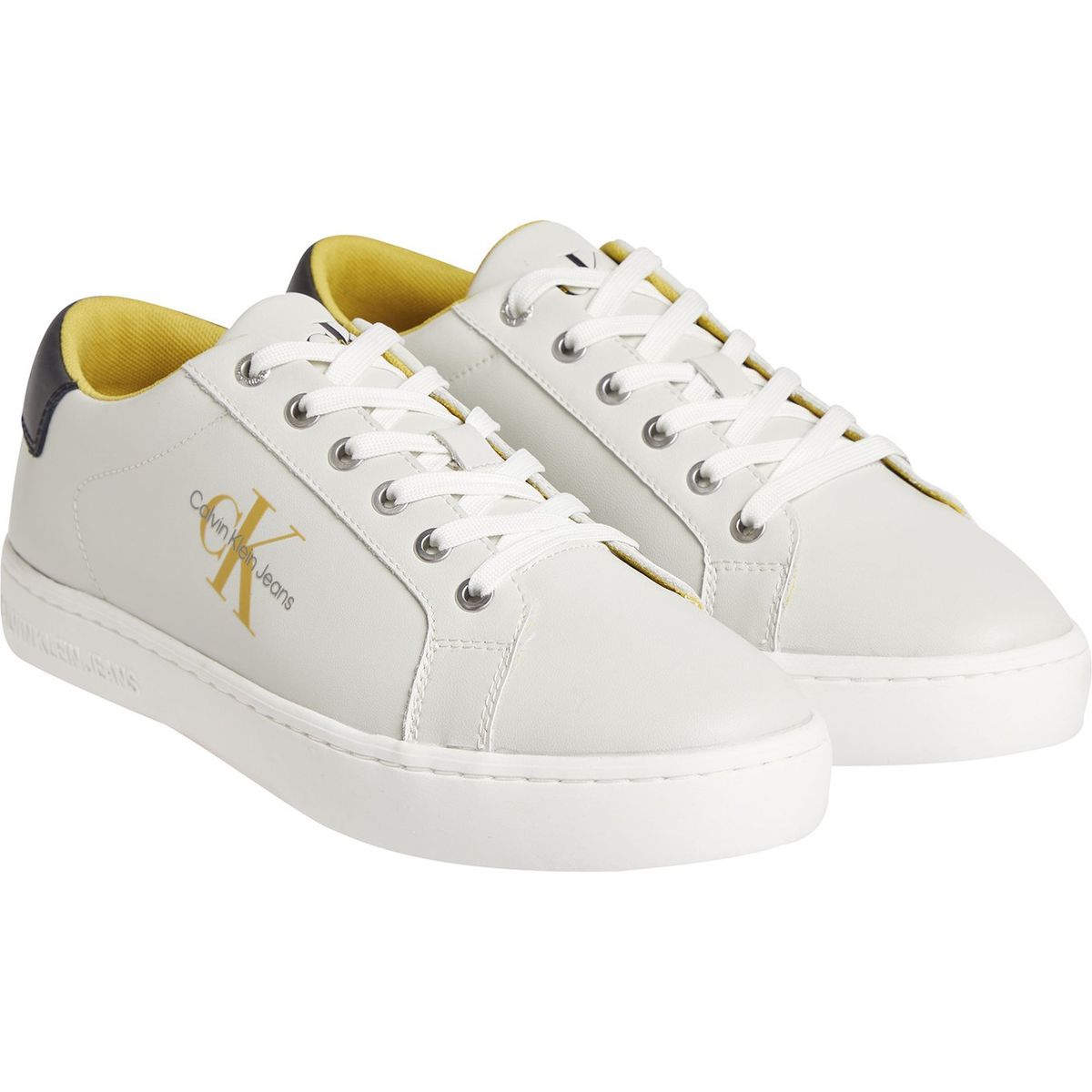 CALVIN KLEIN - Zapatilla Classic Cupsole Laceup Low Blanco Calvin Klein