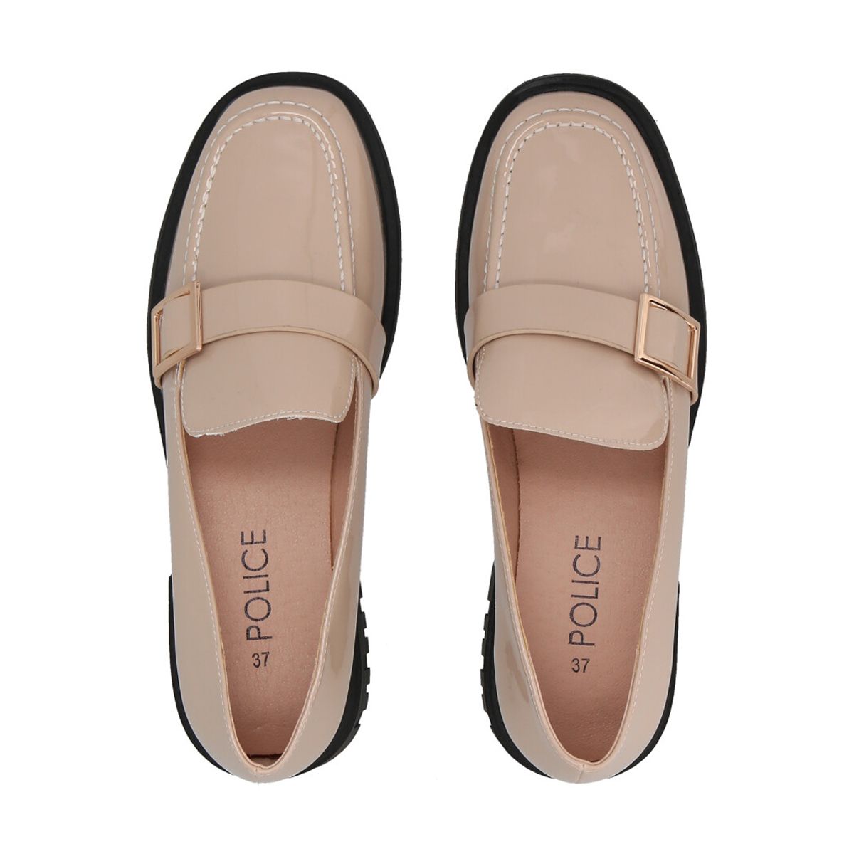 POLICE - Mocasin Mujer Beige Comfy Police