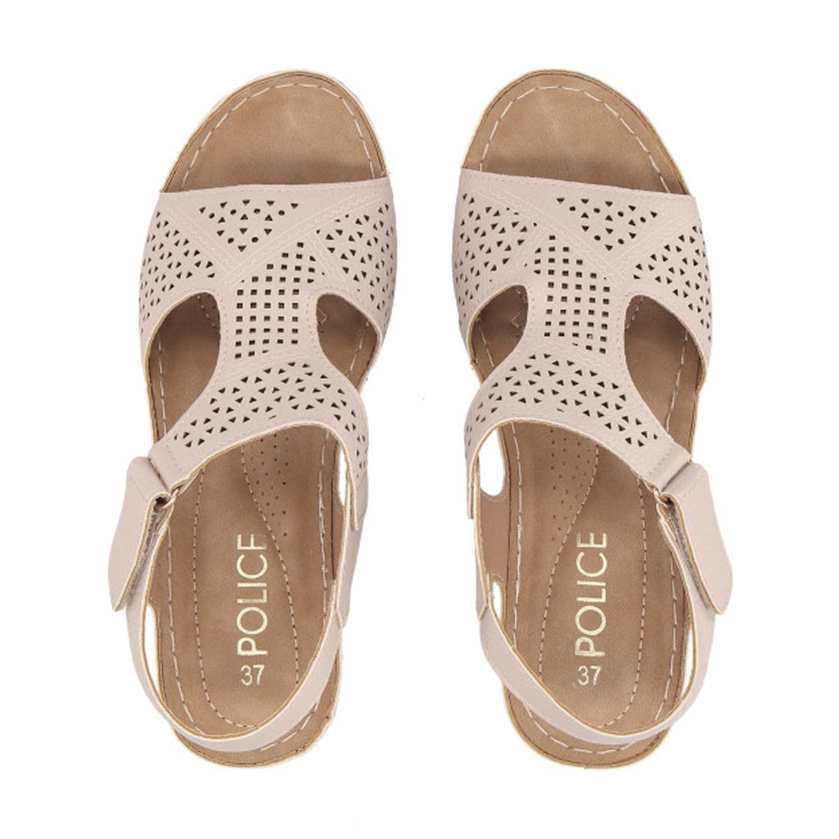 POLICE - Sandalia Mujer Taupe  Kylie Police