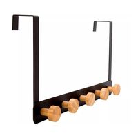 Perchero Colgante Sobre Puerta Horizontal 5 Ganchos