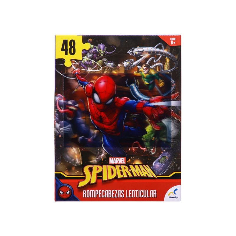 IMEXPORTA - Rompecabezas Lenticular Spider Man 48 Piezas 3D Marvel