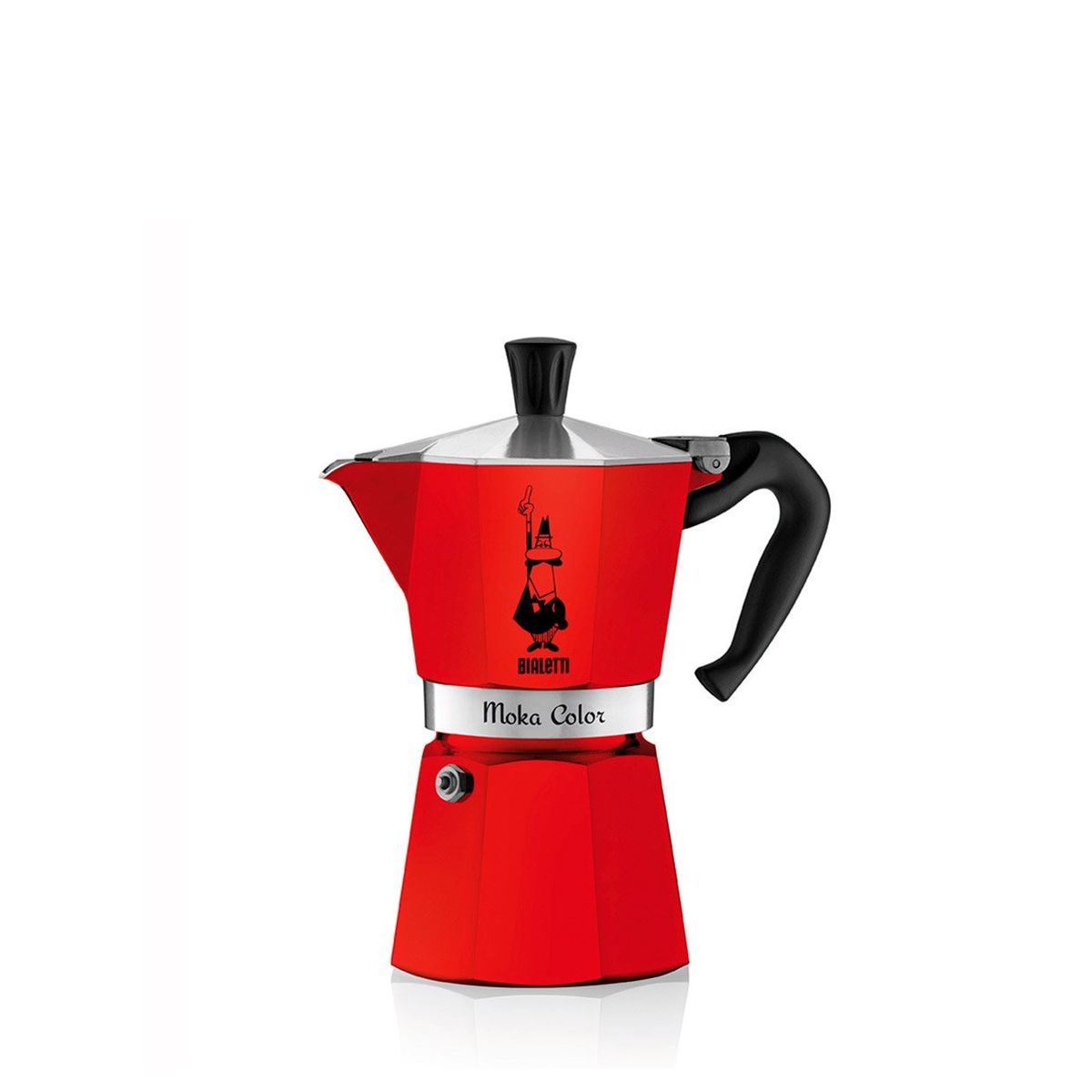 BIALETTI - Cafetera Italiana 3 Tazas 130ml Roja Bialetti