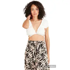 LUNA - Bolero Peto Crop Tops Fucsia