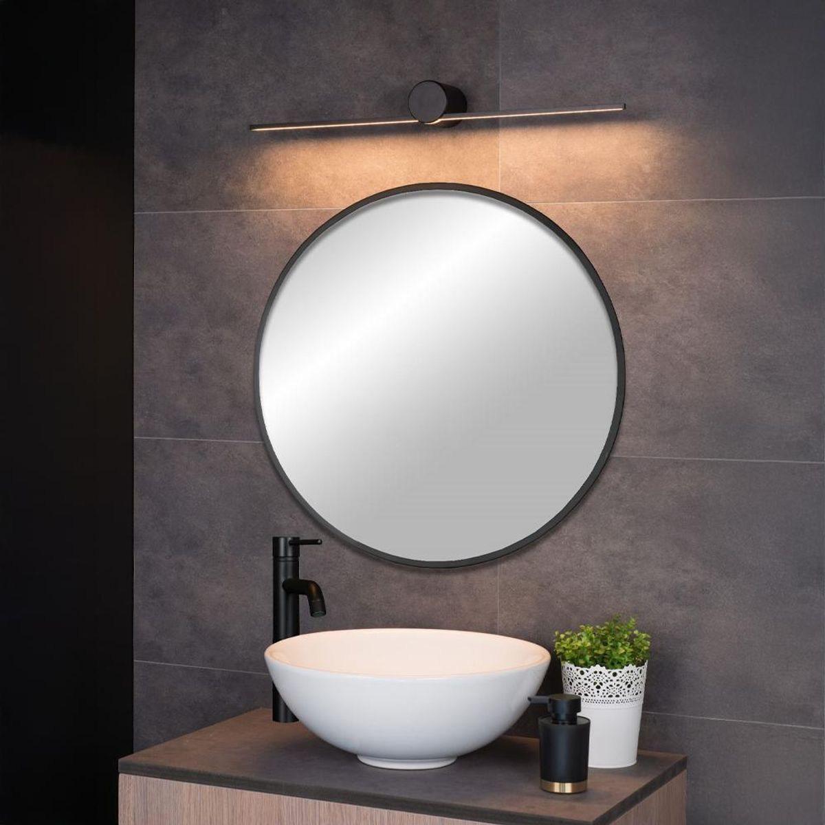 APLIQUE MIRZAR NEGRO 10W - Negro, marca BOSCO - Foto 2