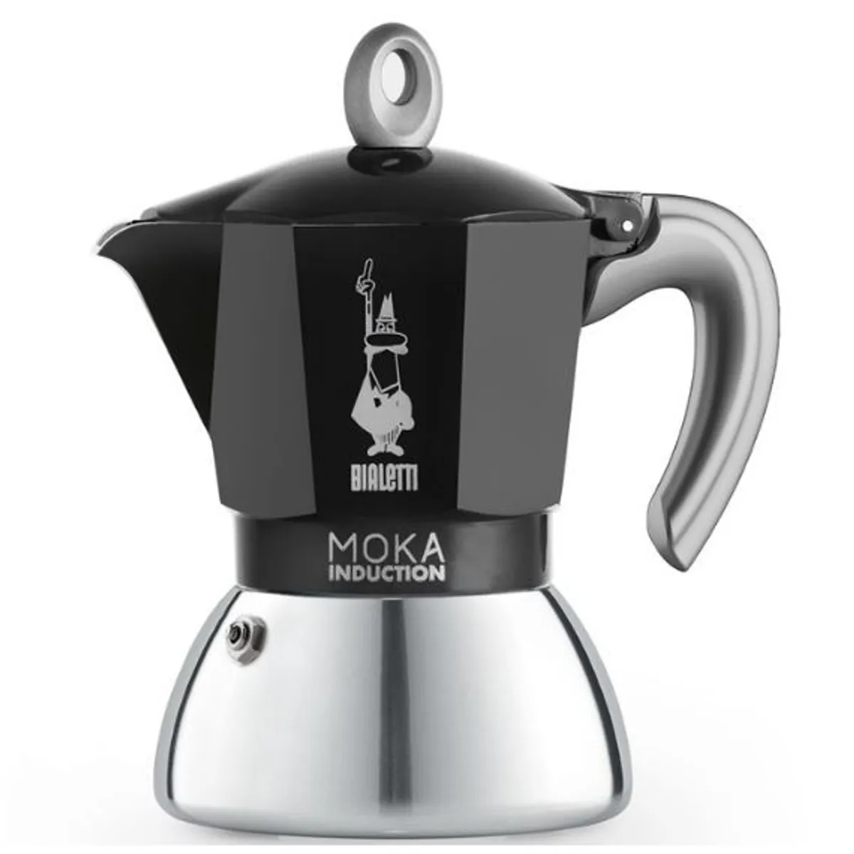 BIALETTI - Cafetera Moka Express Para Inducción 6 Tazas Bialetti