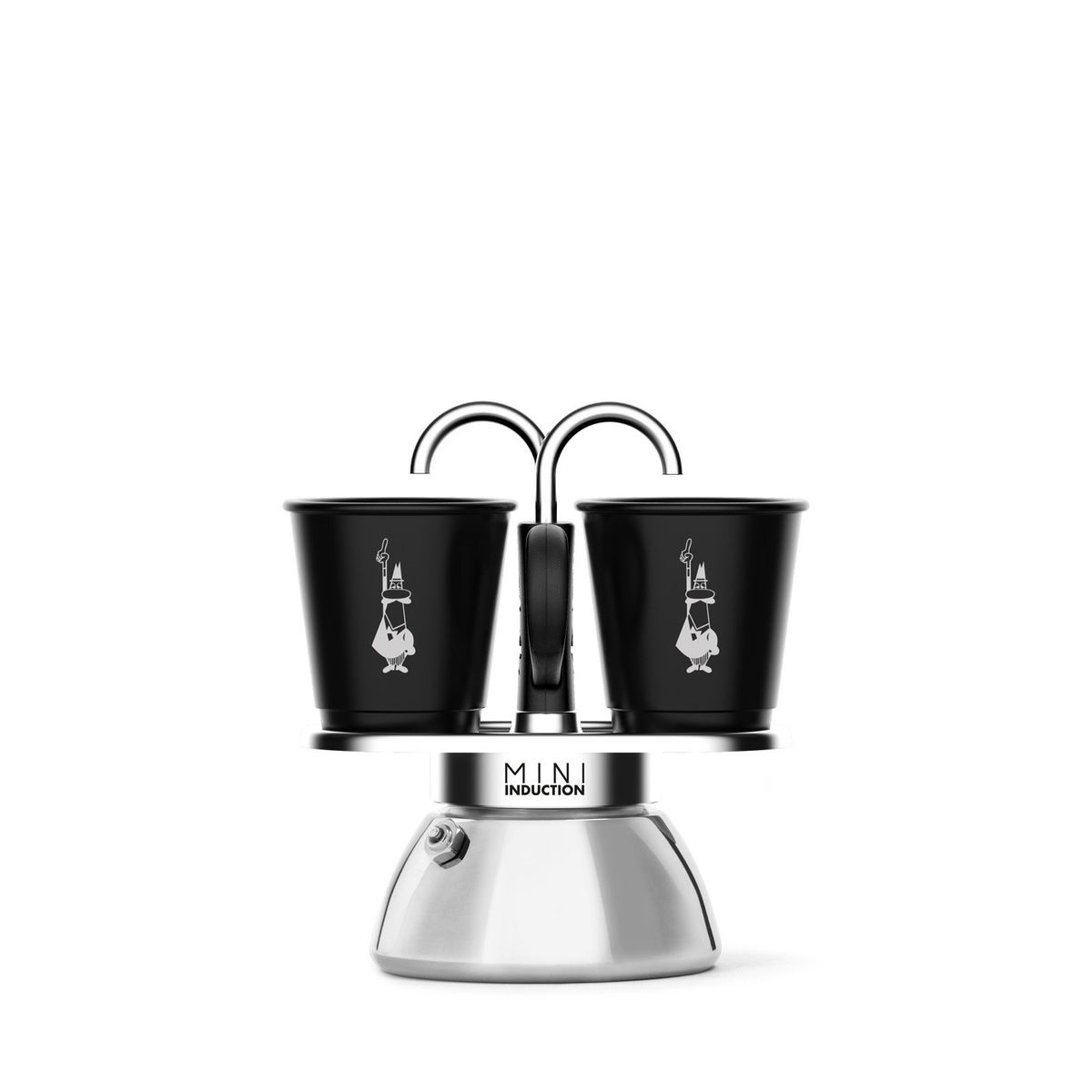 BIALETTI - Cafetera Mini Express Inducción Con 2 Tazas Bialetti