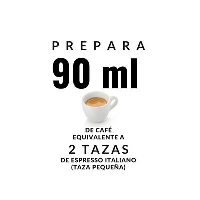 Imagen 2 del producto Cafetera Italiana Mini Express Para 2 Tazas 90ml (sin Tazas)