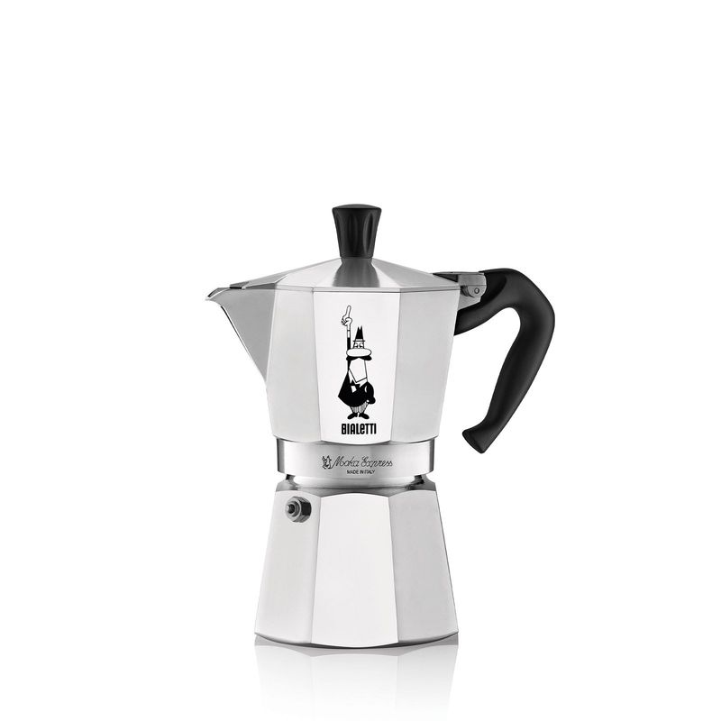 BIALETTI - Cafetera Moka Express 6 Tazas 270ml Bialetti