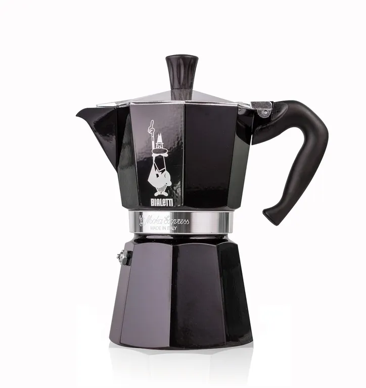 Cafetera Italiana 6 Tazas 270ml Negra