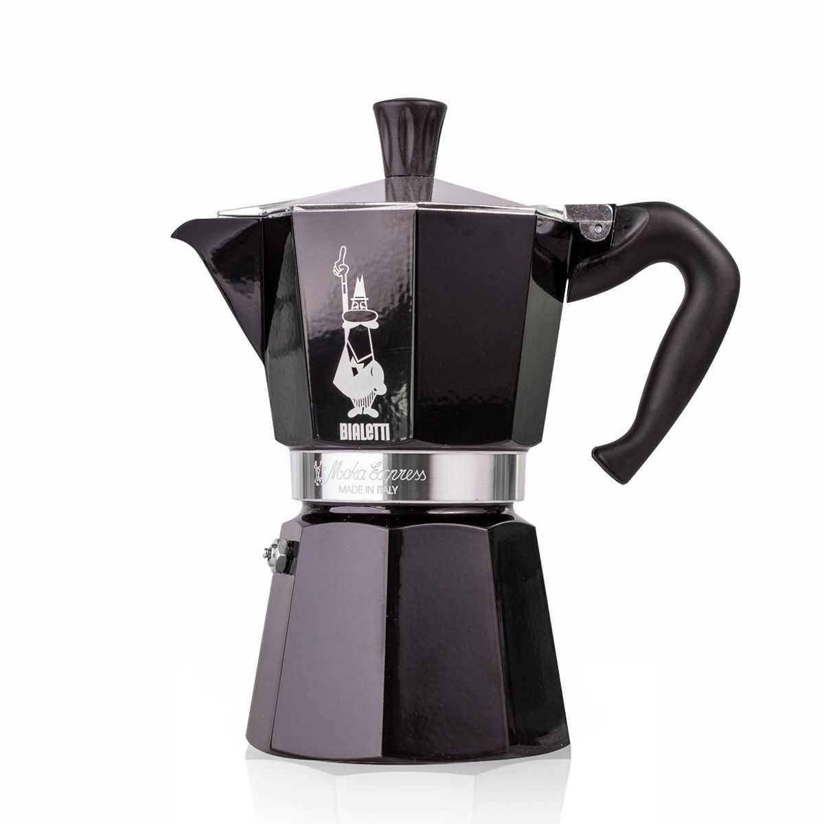 BIALETTI - Cafetera Italiana 6 Tazas 270ml Negra Bialetti