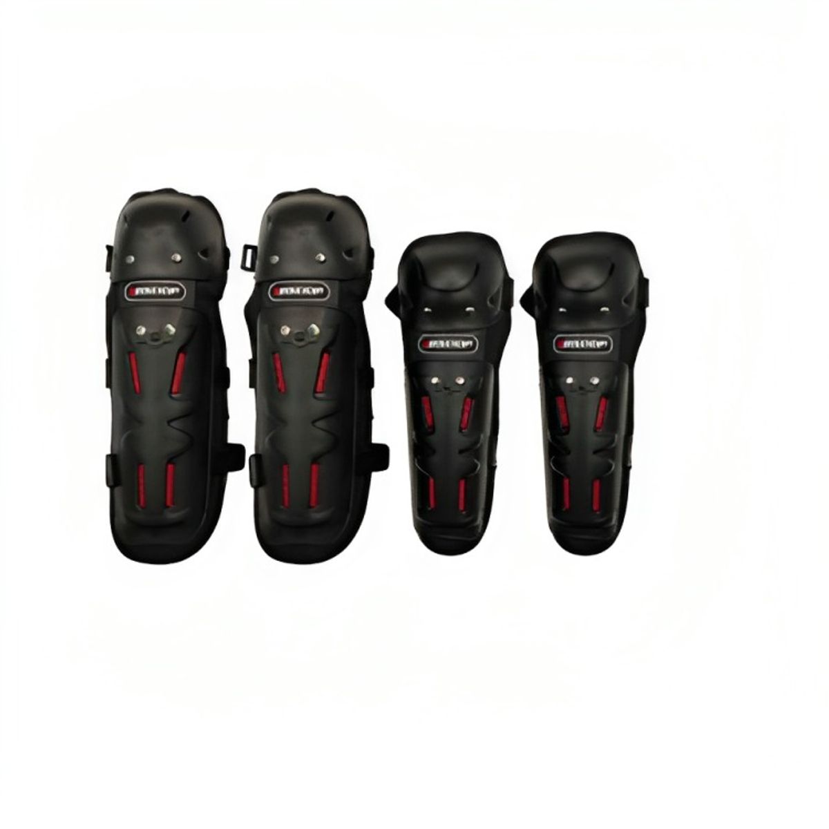 GENERICO - SET PROTECCIÓN PARA MOTOCICLETAS RODILLERAS Y CODERAS