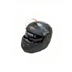 GENERICO - CASCO ABATIBLE CON LENTE TRANSPARENTE Y GAFAS POLARIZADAS