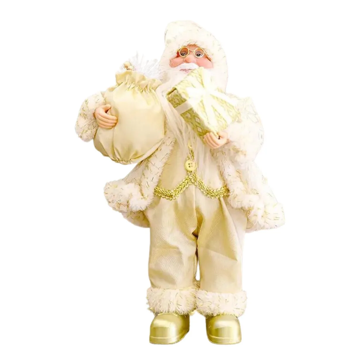 BOHEMIK - Muñeco de navidad Viejo Pascuero tonos amarillos