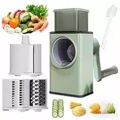 GENERICO - Picador Cortador Rebanador 3 En 1 Verduras Multifuncional