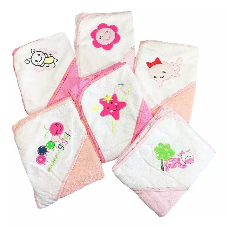 GENERICO - Toalla de bebe Con Capucha para niña 100 Algodón - Enigma store Cl