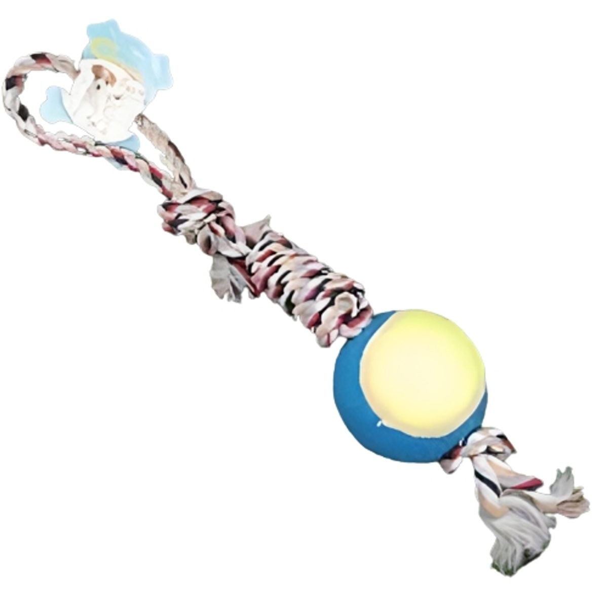 OEM - Juguete para mascota.  Cuerda con pelota.