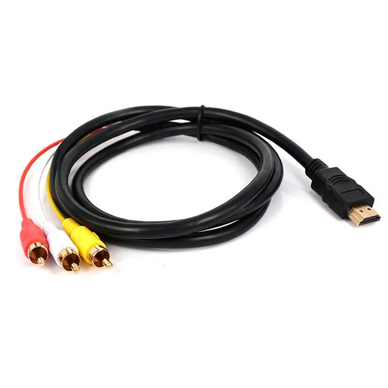 ESHOPANGIE Cable Hdmi A 3 Rca Digital Audio Video Macho 1.5 Mts