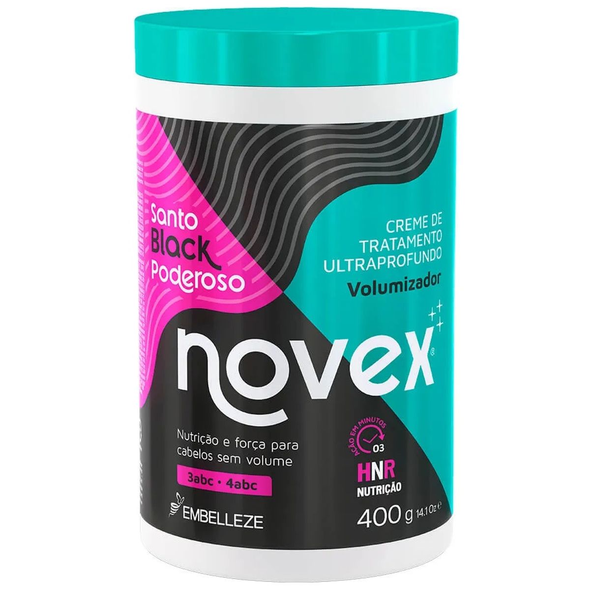 NOVEX - Crema Tratamiento Meus Cachos Santo Black 400gr.-