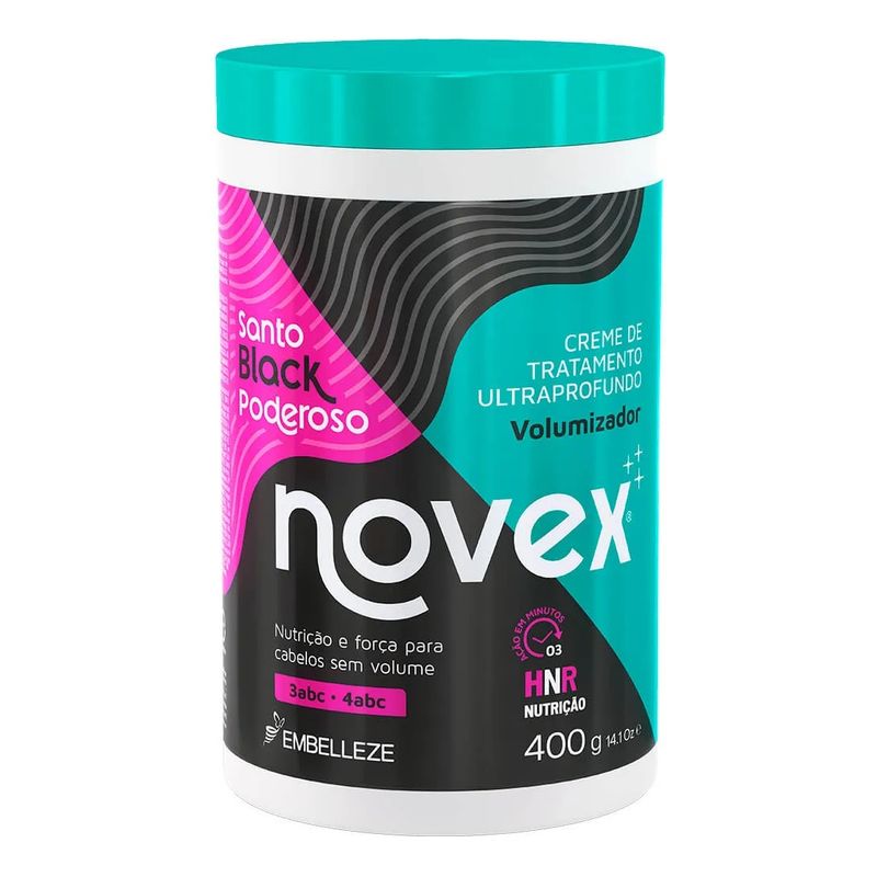 NOVEX - Crema Tratamiento Meus Cachos Santo Black 400gr.-