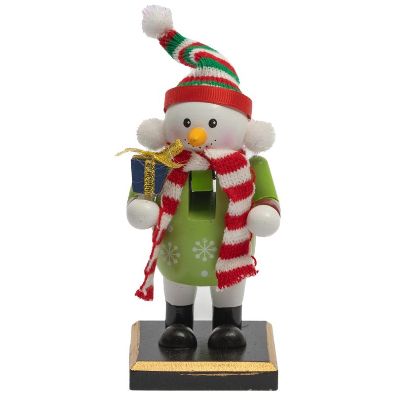 PROPLASTIC - Figura mono de nieve de madera