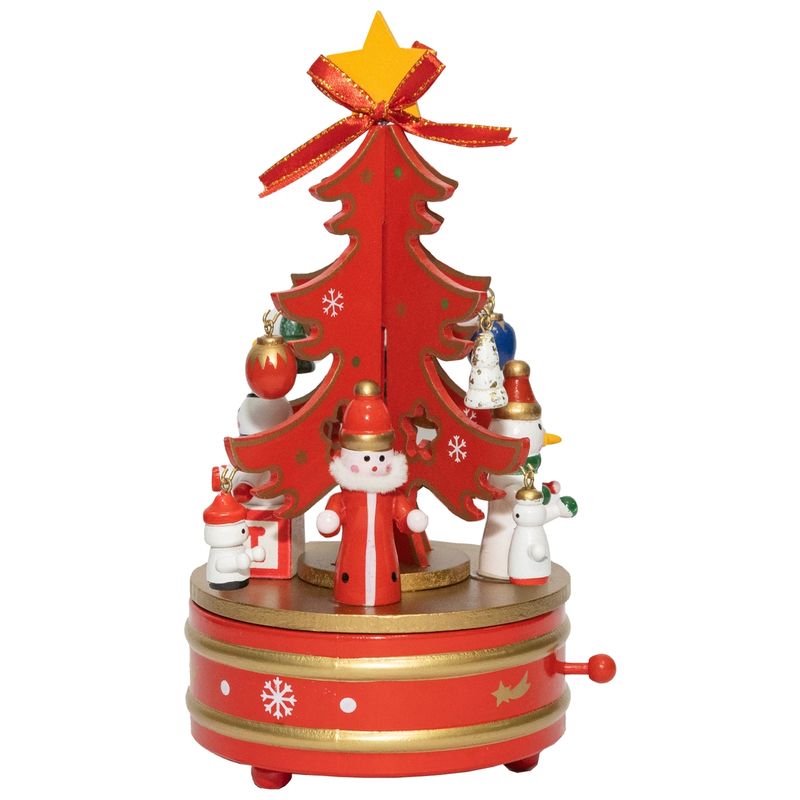 PROPLASTIC - Mini arbol musical giratorio de madera
