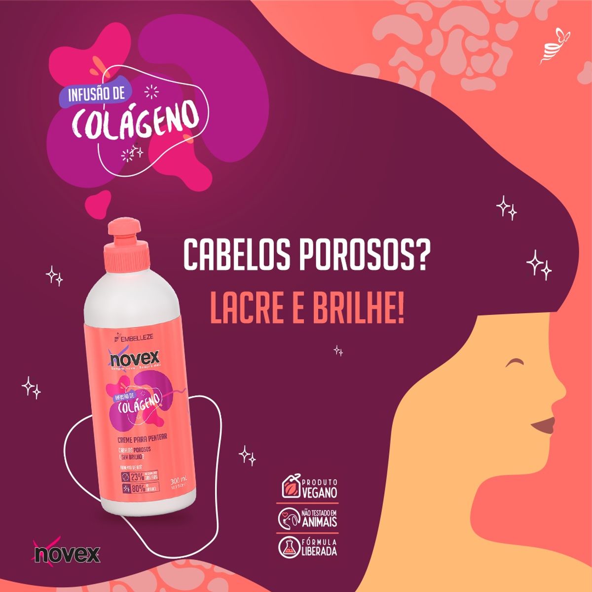 NOVEX - Crema De Peinar Infusao De Colágeno 300ml