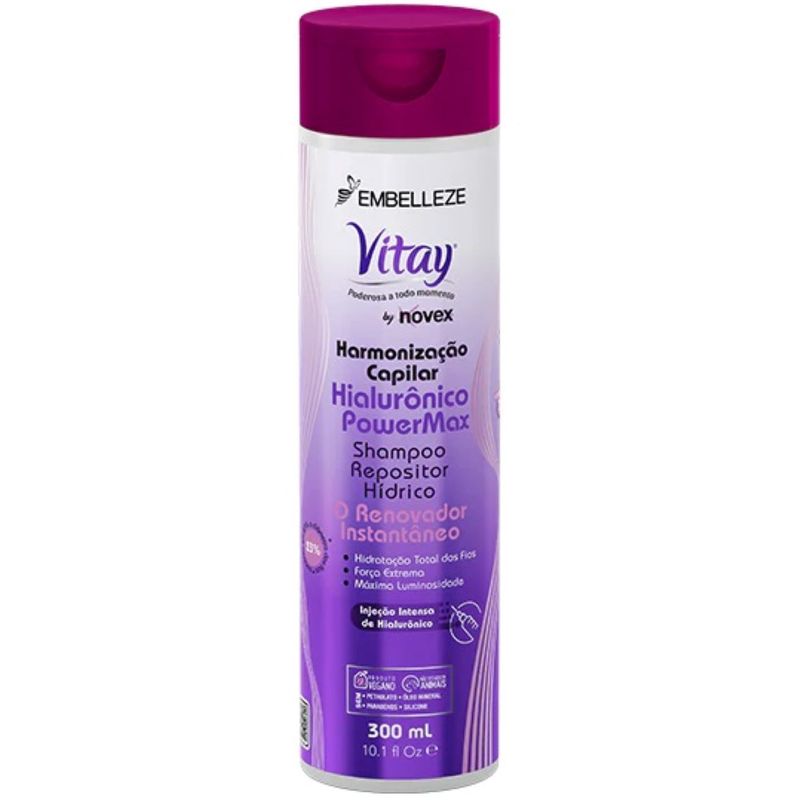 NOVEX - Shampoo Hialurónico Powermax 300ml.