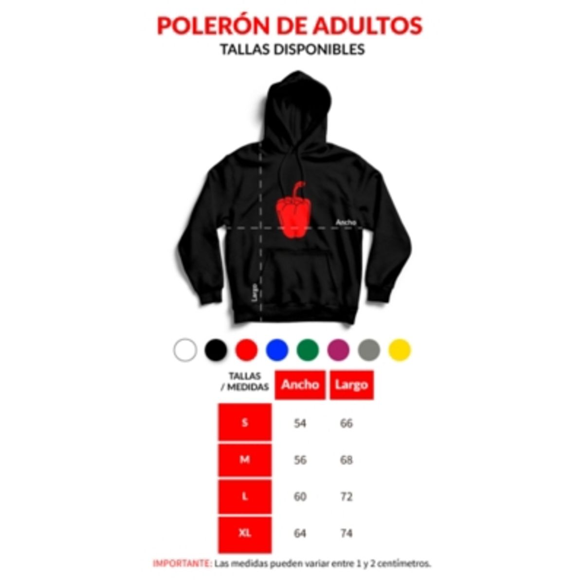 GENERICO - Polerón Tens Manga Larga Algodón