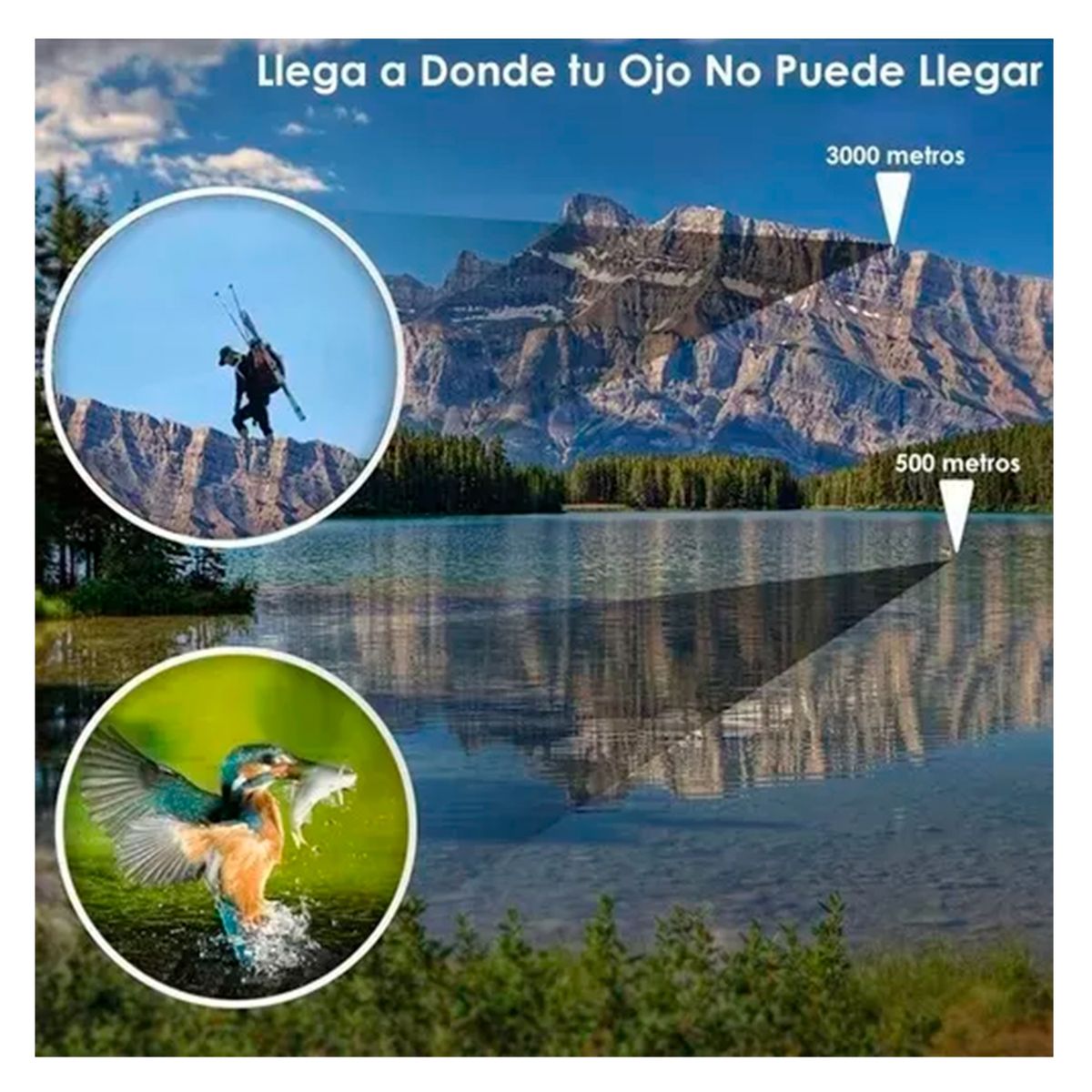 GENERICO - Binoculares Telescópicos Hd 60x60