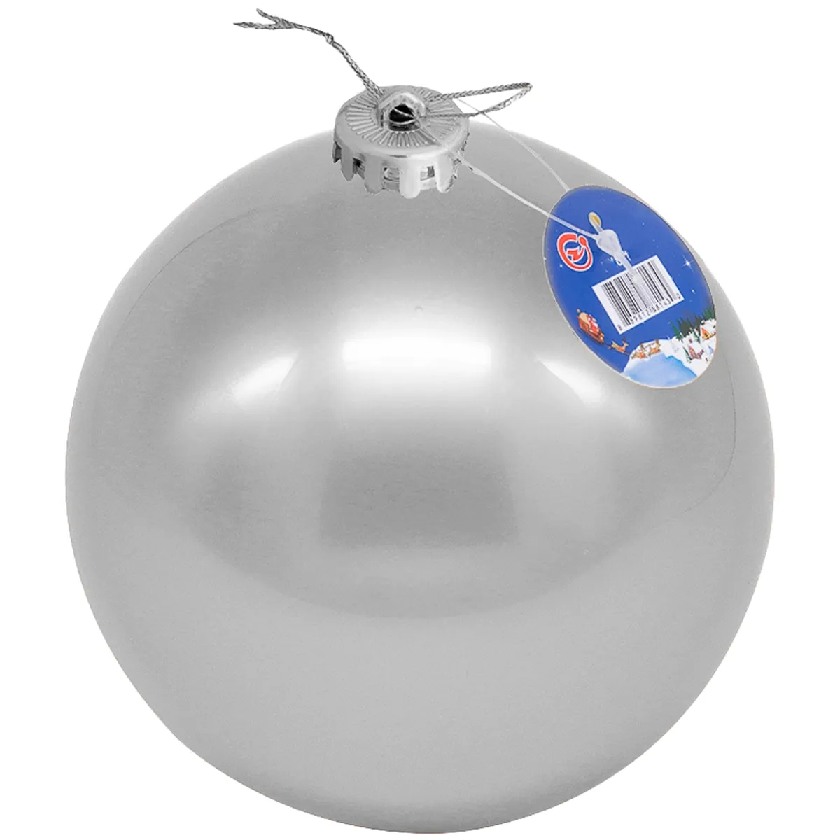 PROPLASTIC - Esfera navideña de 15 cms color plata