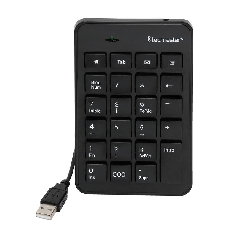 TECMASTER - Teclado Numerico Tecmaster Usb Negro