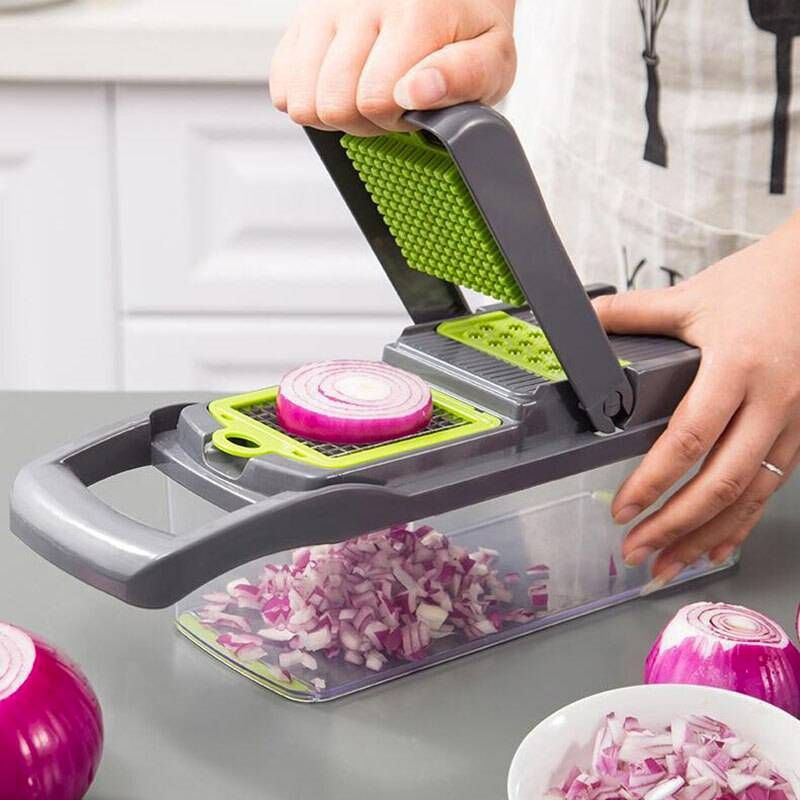 GENERICO - Mandolina Cortadora Rebanadora De Vegetales 14 En 1