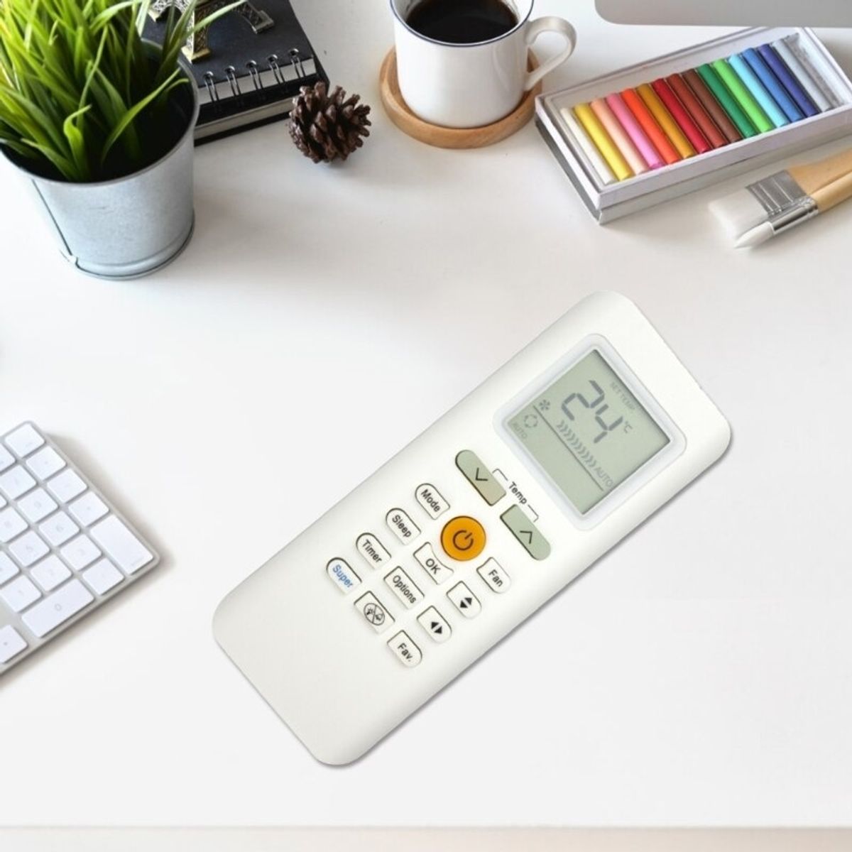 GENERICO - Control Remoto Para Aire Acondicionado Midea Rg70a