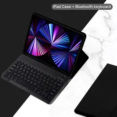 GENERICO - FUNDA BLACK NEGRO TECLADO MAGNETICO PARA IPAD 102